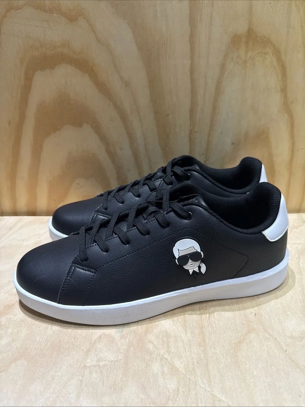 Karl Lagerfeld Paris Cyro size 13 Leather Shoes Black.